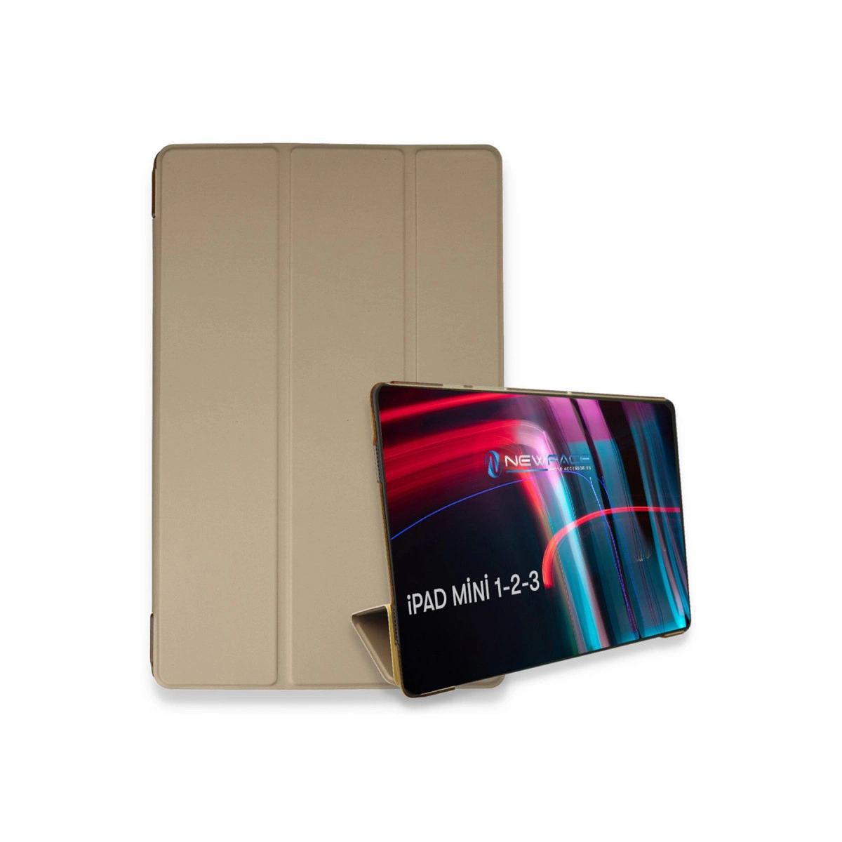 Apple İpad Mini 3 Kılıf Tablet Smart Kılıf - Gold