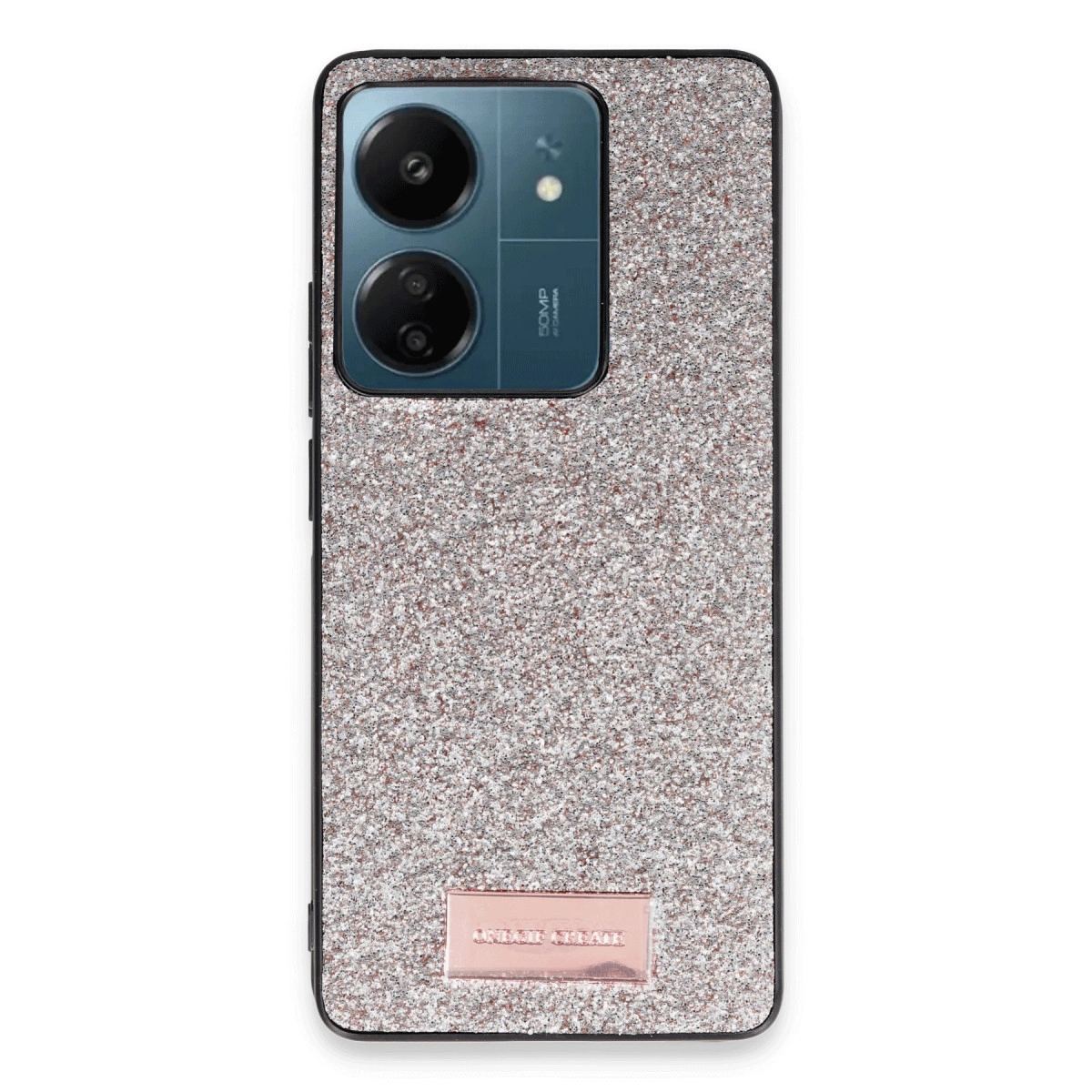Onegif Xiaomi Redmi 13c Bright Simli Kapak - Gold