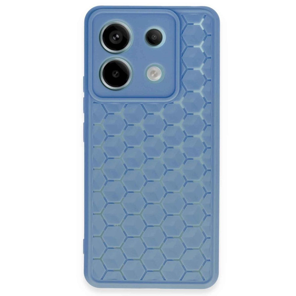 Xiaomi Redmi Note 13 Pro 5g Kılıf Petek Silikon Kapak - Mavi