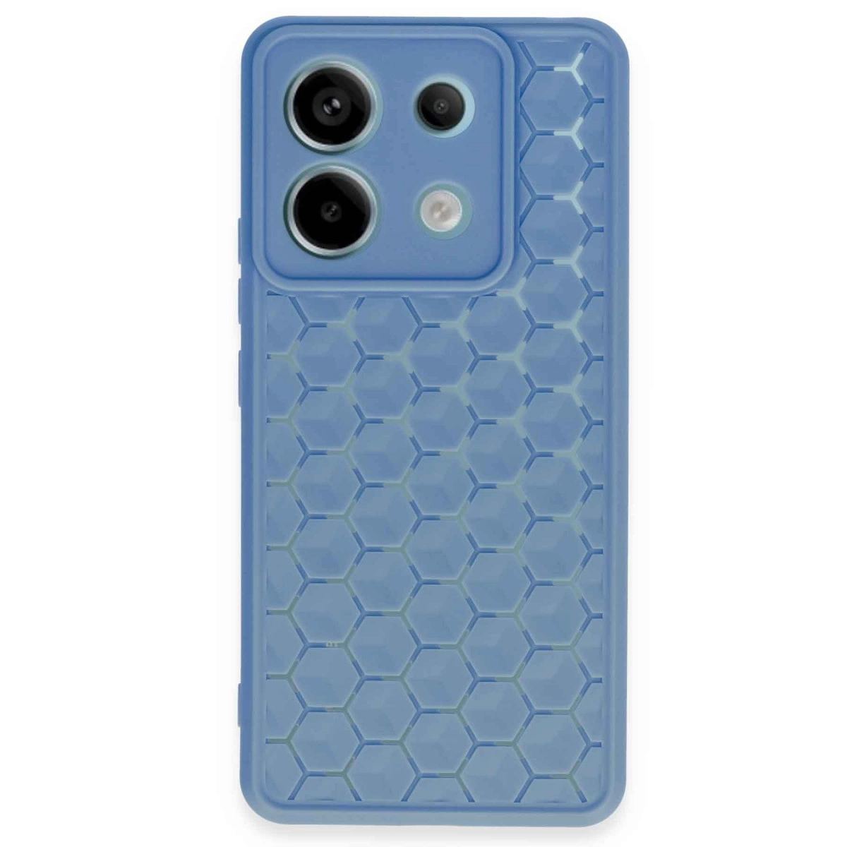 Xiaomi Redmi Note 13 Pro 5g Kılıf Petek Silikon Kapak - Mavi