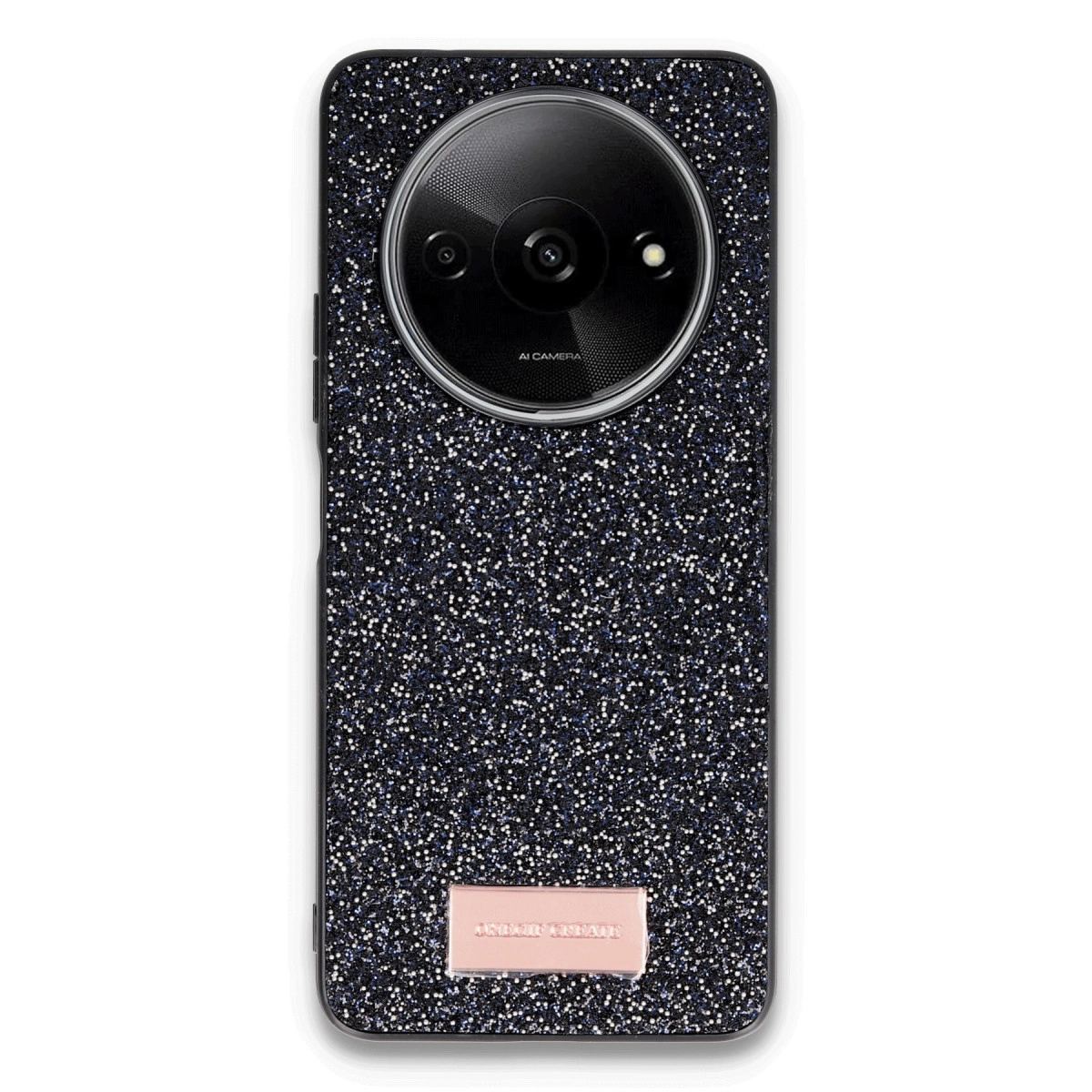 Onegif Xiaomi Redmi A3 4g Bright Simli Kapak - Siyah