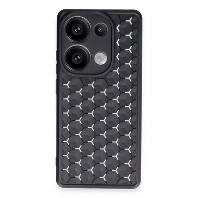 Xiaomi Redmi Note 13 Pro 4g Kılıf Petek Silikon Kapak - Siyah