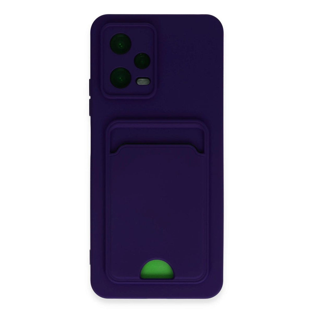Xiaomi Poco X5 5g Kılıf Kelvin Kartvizitli Silikon - Derin Mor