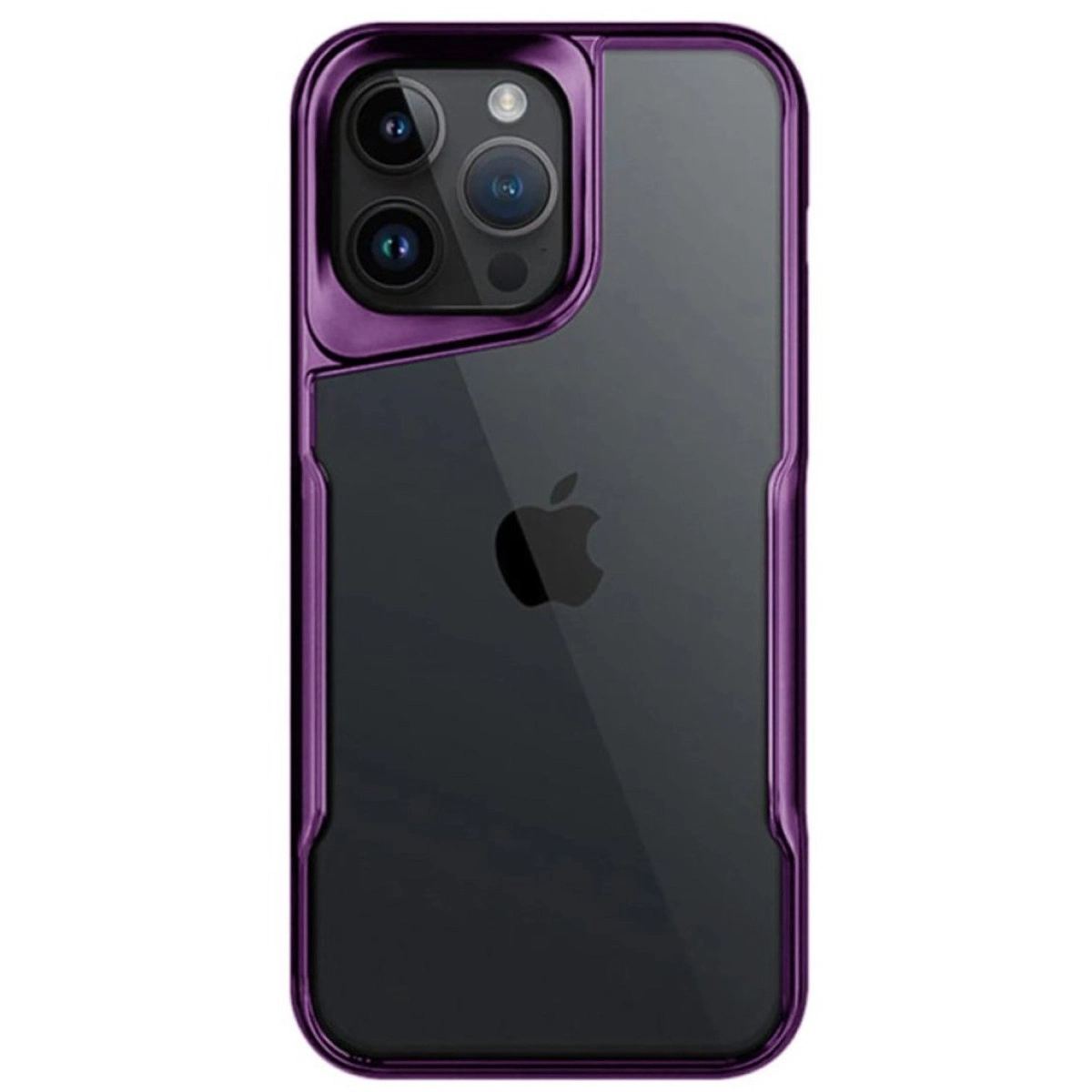 Apple İphone 14 Pro Max Kılıf Boyi Silikon Kapak - Derin Mor