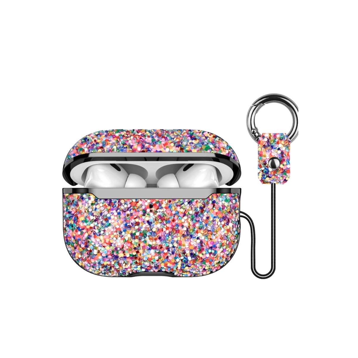 Onegif Apple Airpods Pro 2 (2.nesil) Bright Simli Airpods Kapak - Gold