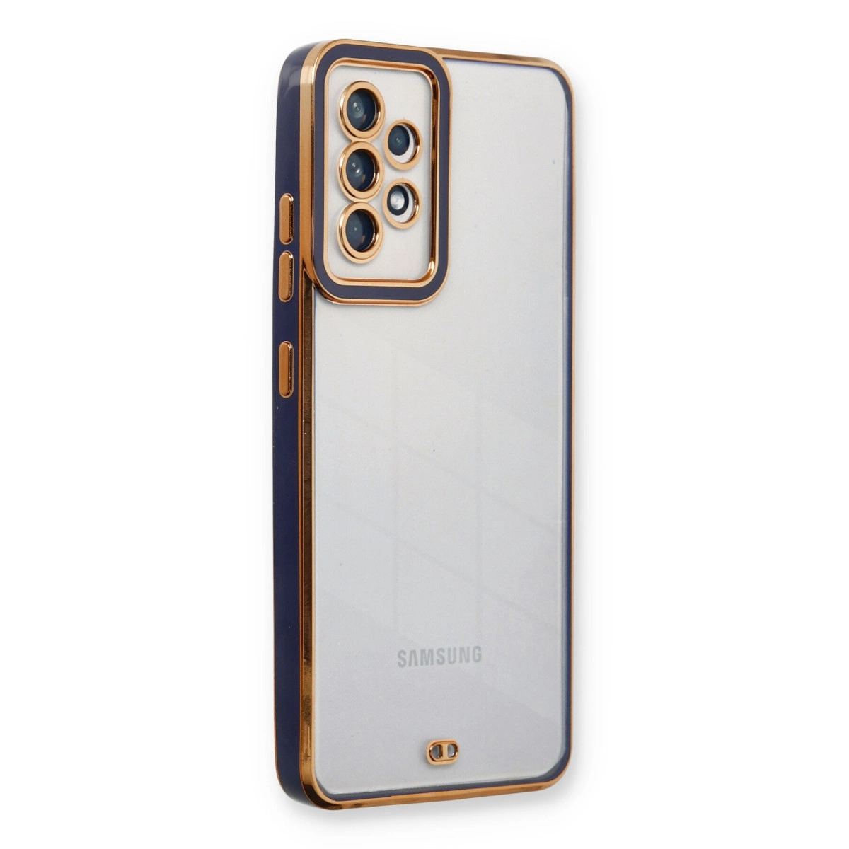Samsung Galaxy A53 5g Kılıf Liva Lens Silikon - Mavi