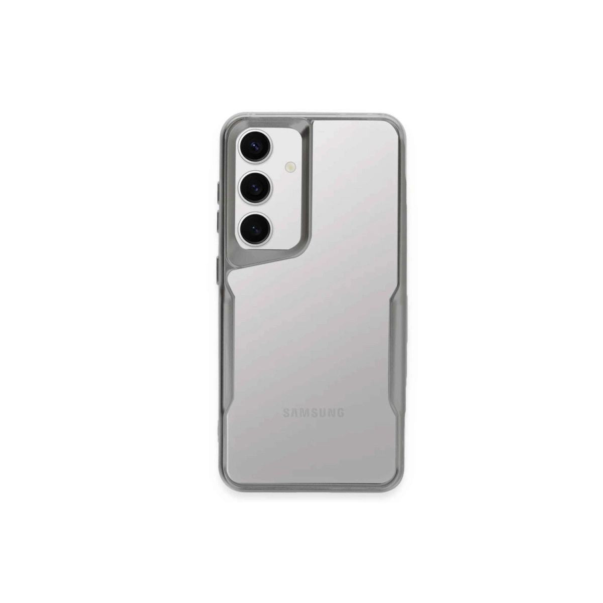 Samsung Galaxy A24 4g Kılıf Boyi Silikon Kapak - Gümüş