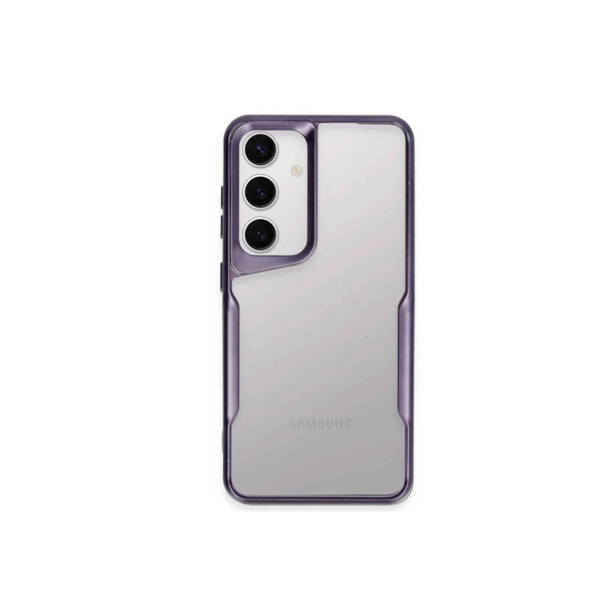 Samsung Galaxy A24 4g Kılıf Boyi Silikon Kapak - Derin Mor