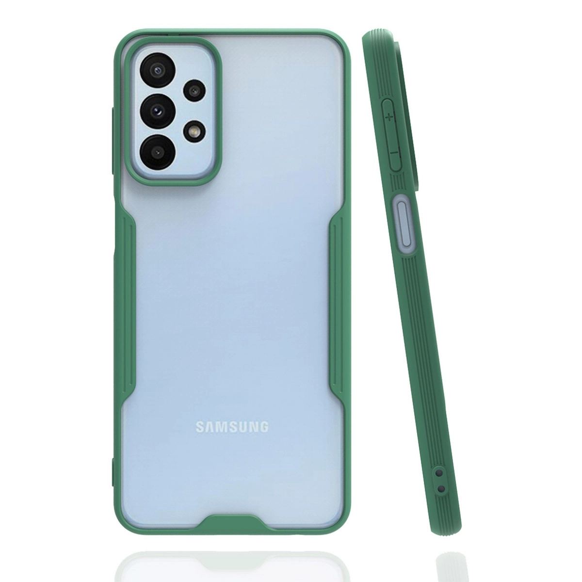 Samsung Galaxy A23 4g Kılıf Platin Silikon - Yeşil