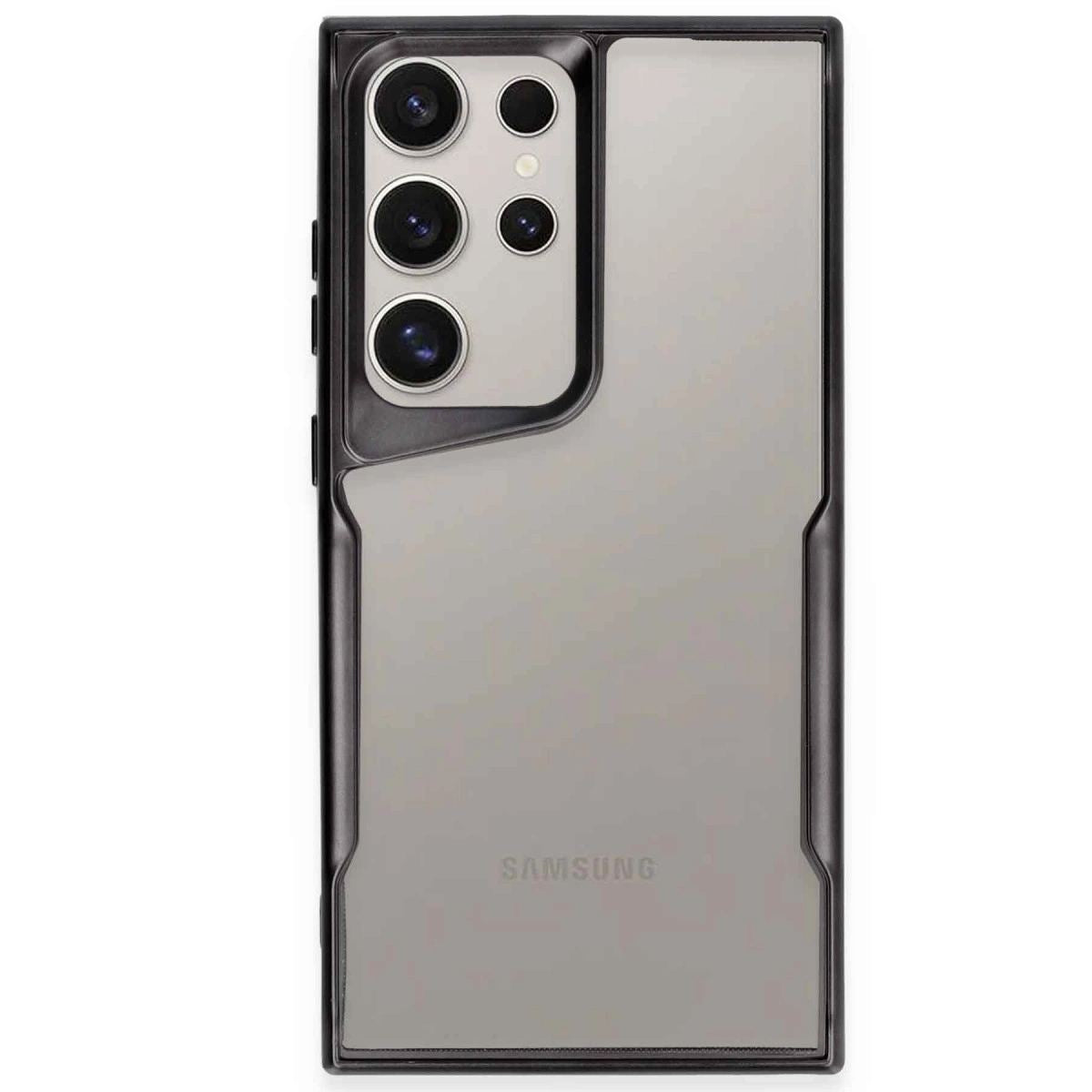 Samsung Galaxy S23 Ultra Kılıf Boyi Silikon Kapak - Siyah