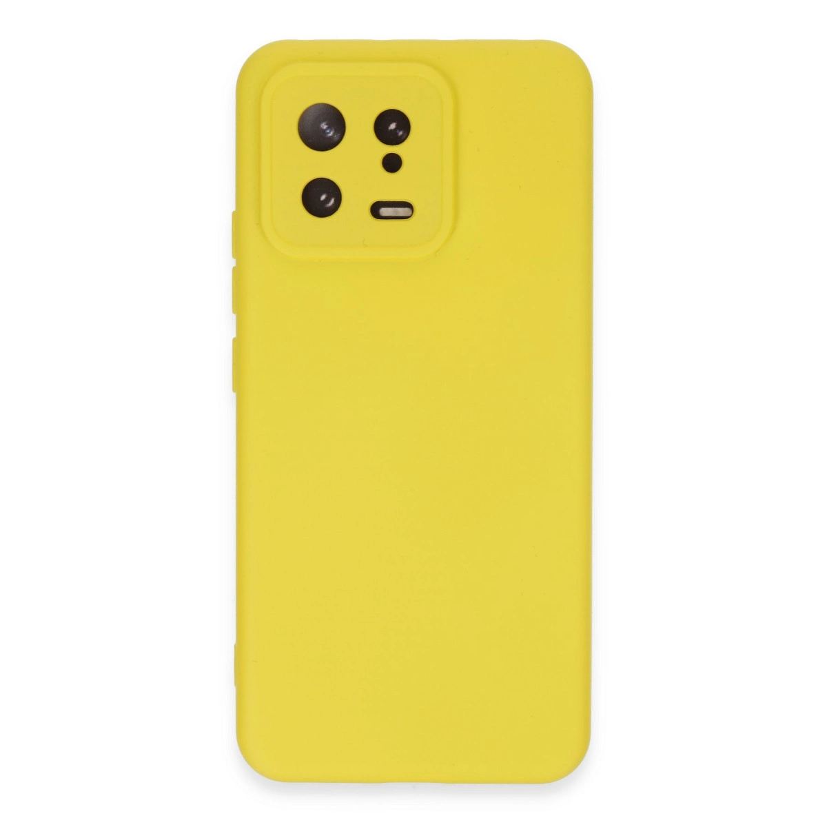 Xiaomi Mi 13 Kılıf Nano İçi Kadife Silikon - Sarı