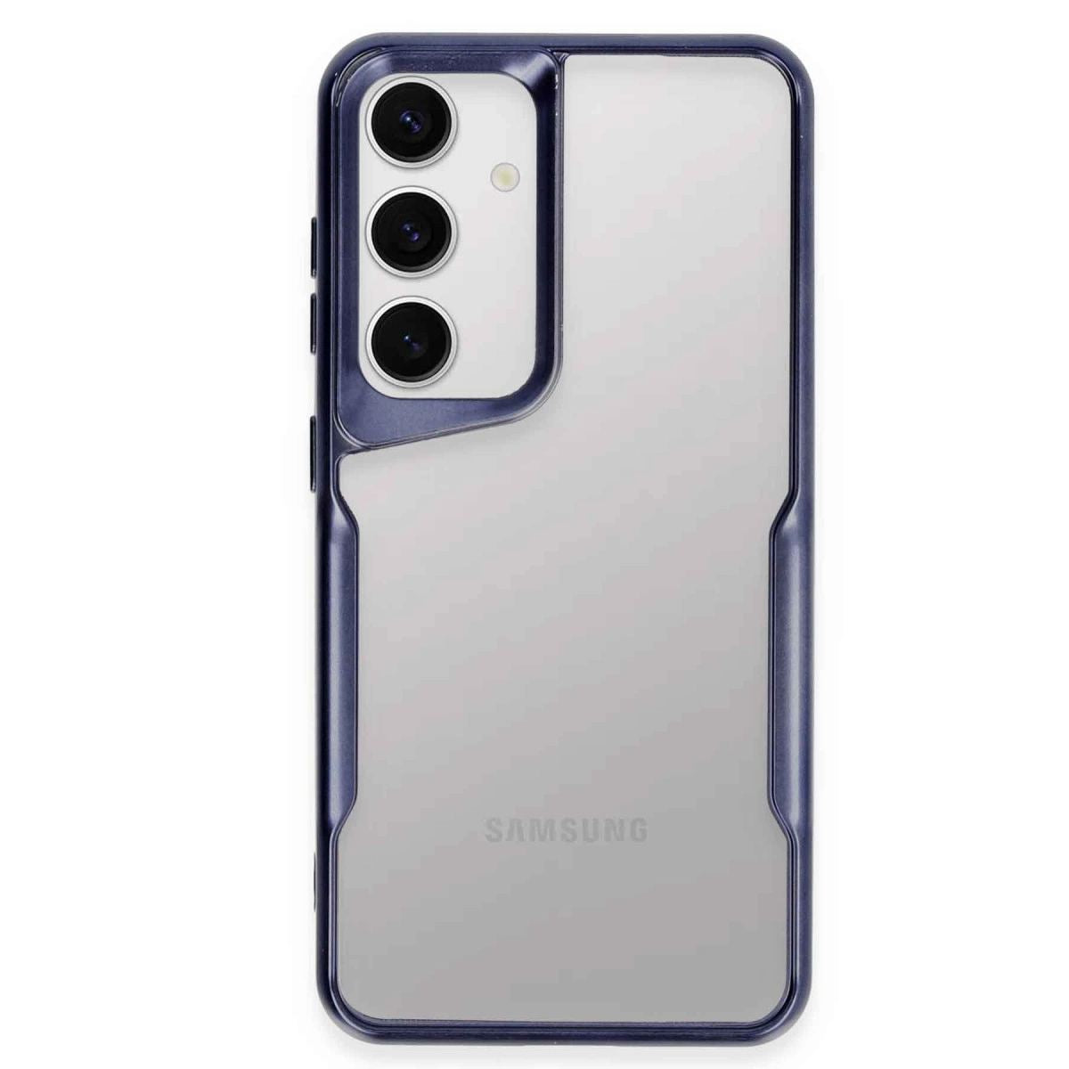 Samsung Galaxy S24 Kılıf Boyi Silikon Kapak - Lacivert