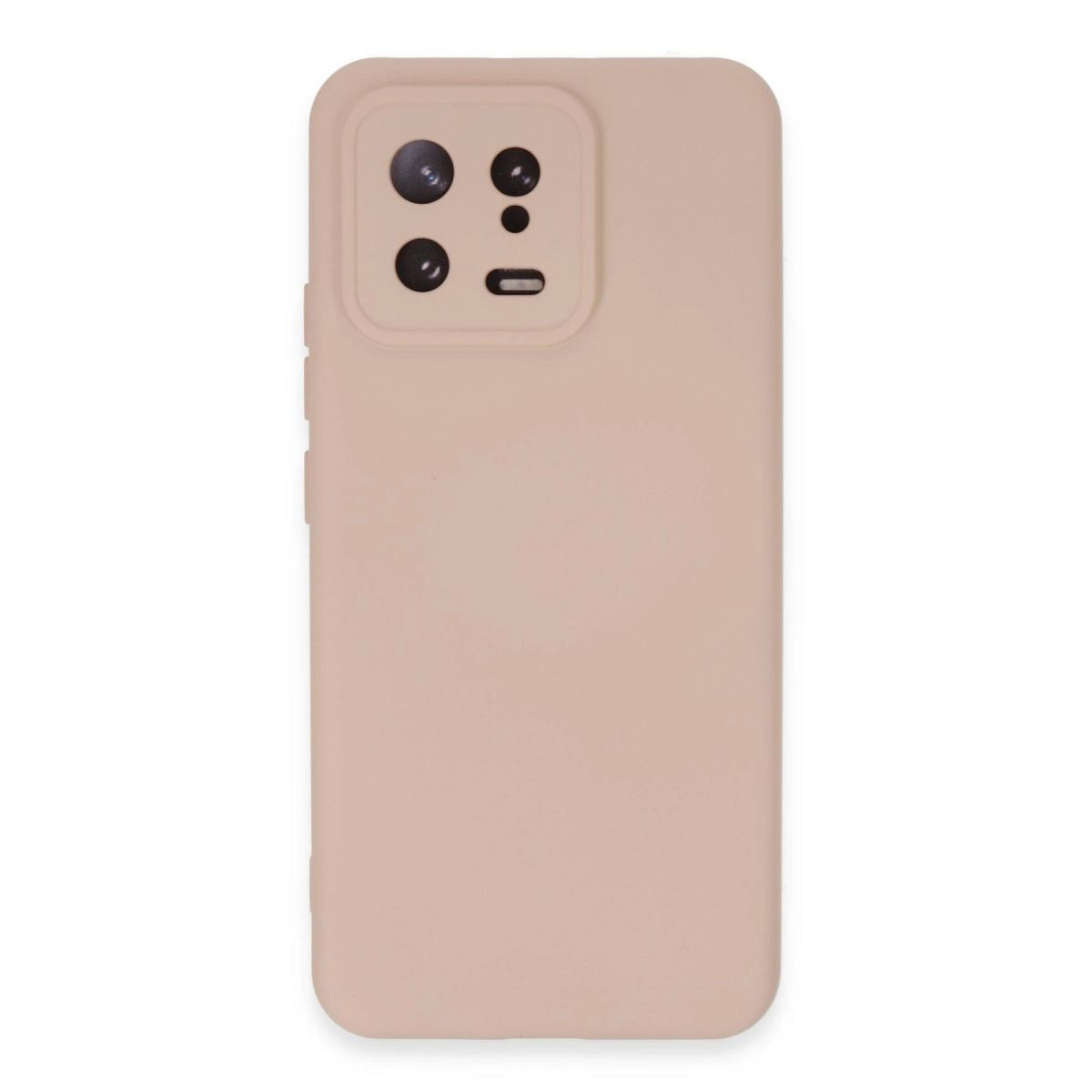 Xiaomi Mi 13 Kılıf Nano İçi Kadife Silikon - Pudra
