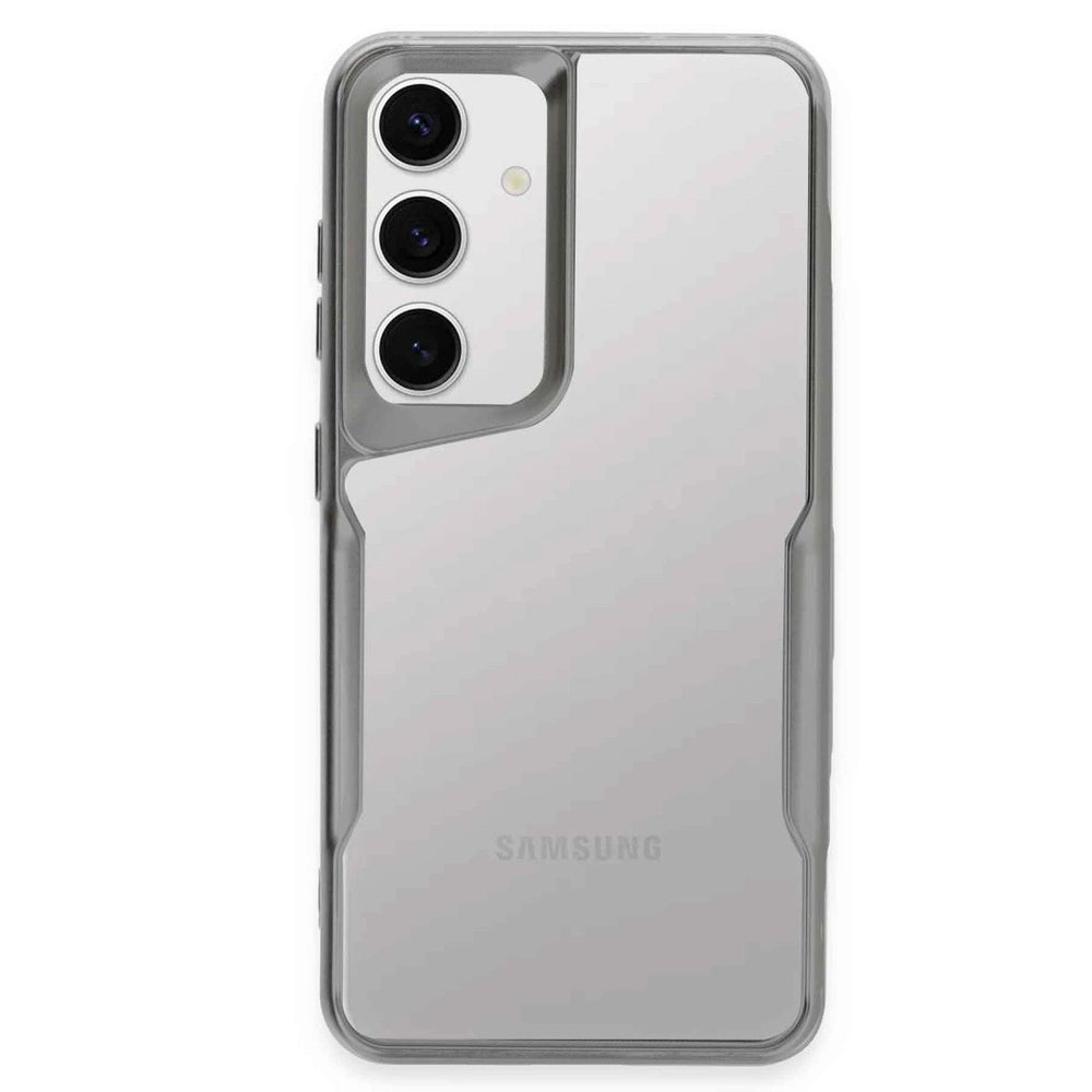 Samsung Galaxy S24 Kılıf Boyi Silikon Kapak - Gümüş