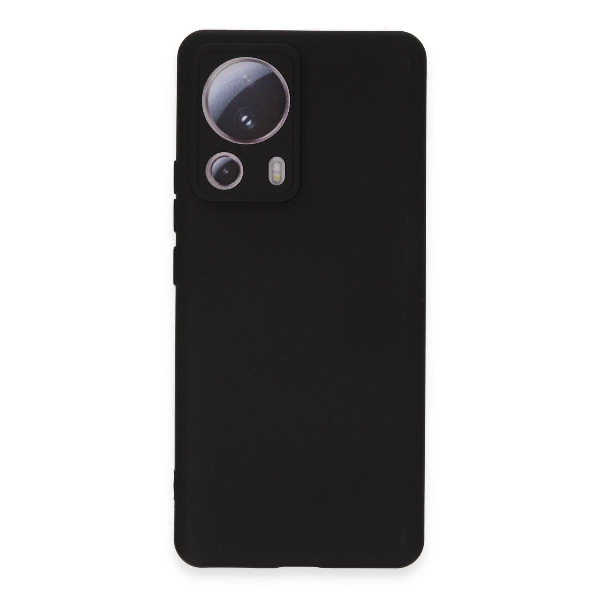 Xiaomi Mi 13 Lite Kılıf Nano İçi Kadife Silikon - Siyah