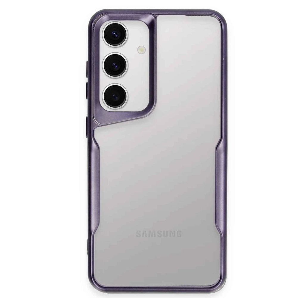 Samsung Galaxy S24 Kılıf Boyi Silikon Kapak - Derin Mor