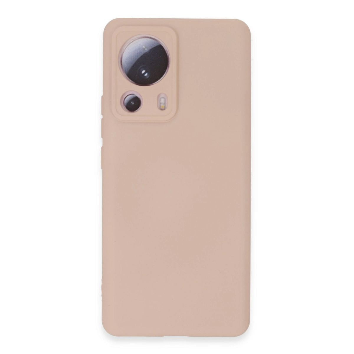 Xiaomi Mi 13 Lite Kılıf Nano İçi Kadife Silikon - Pudra
