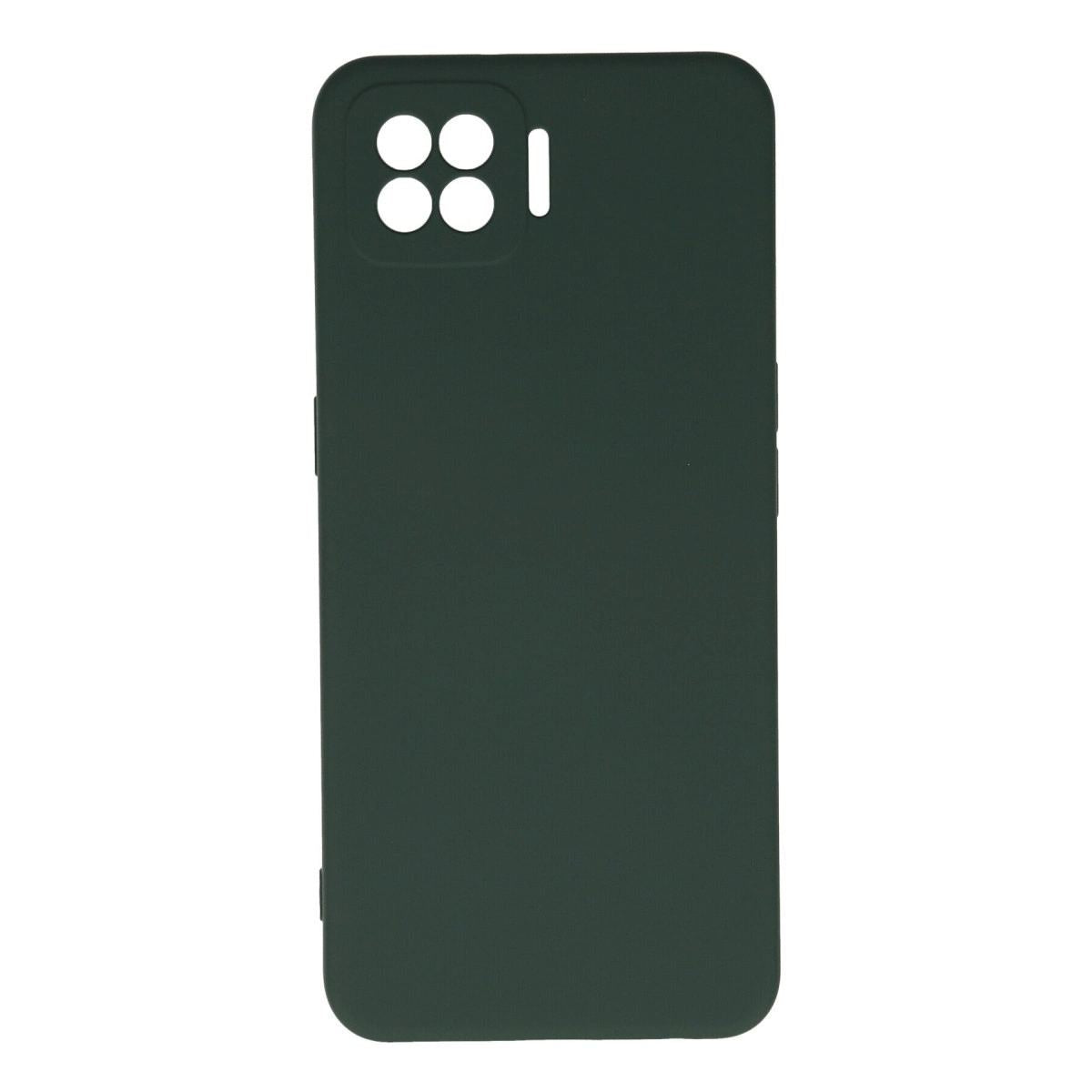 Oppo A73 Kılıf Nano İçi Kadife Silikon - Koyu Yeşil