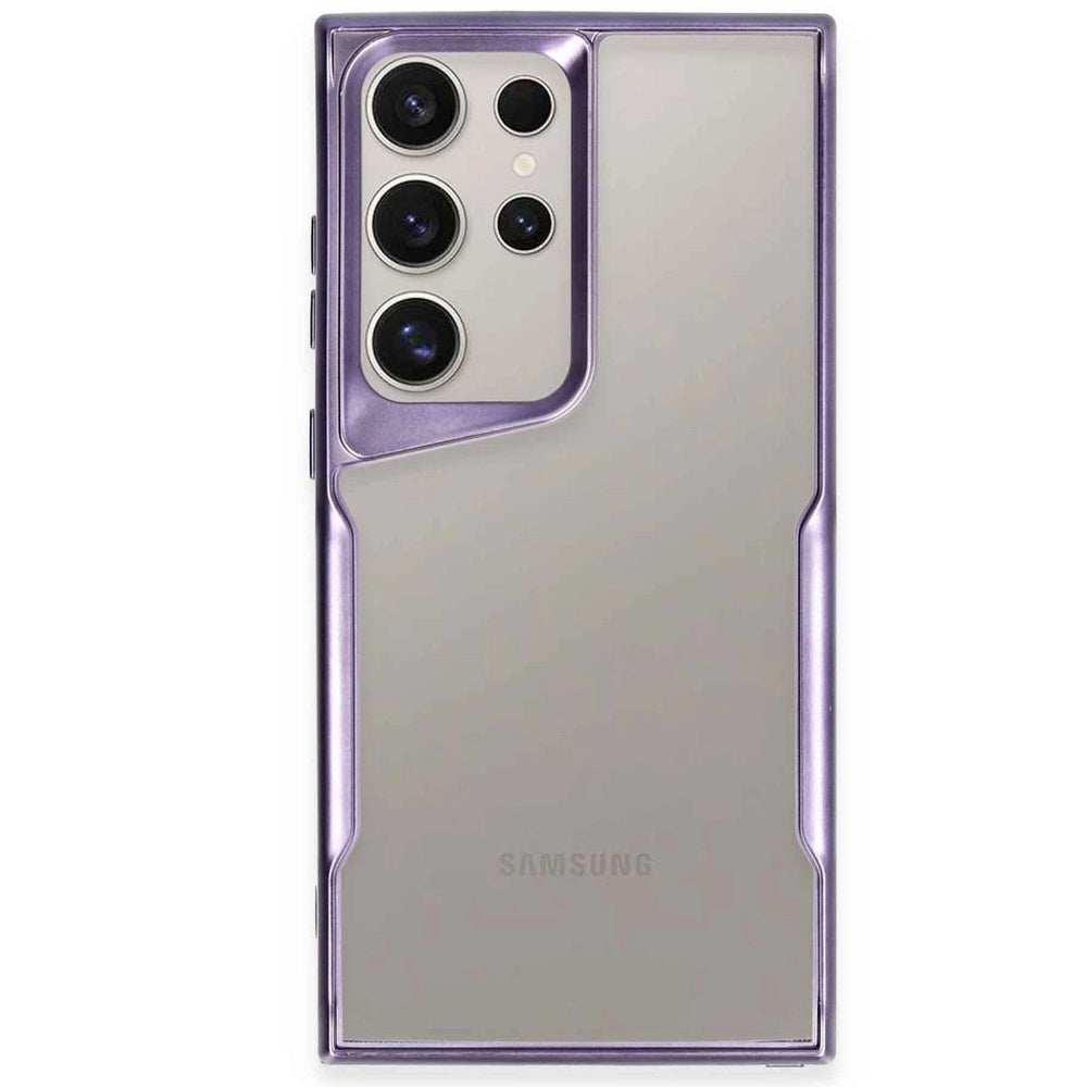 Samsung Galaxy S24 Ultra Kılıf Boyi Silikon Kapak - Derin Mor