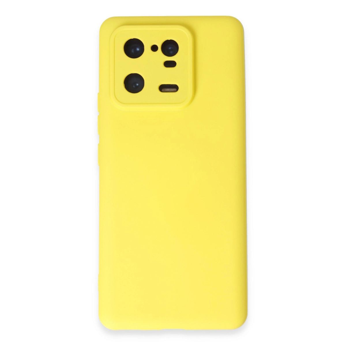 Xiaomi Mi 13 Pro Kılıf Nano İçi Kadife Silikon - Sarı
