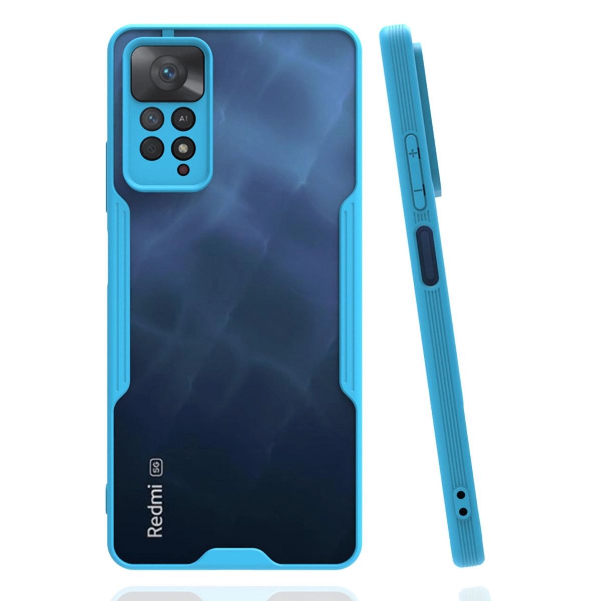 Xiaomi Redmi Note 11 Pro Kılıf Platin Silikon - Mavi