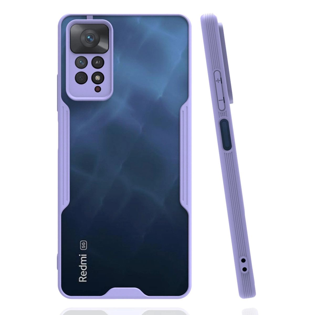 Xiaomi Redmi Note 11 Pro Kılıf Platin Silikon - Lila