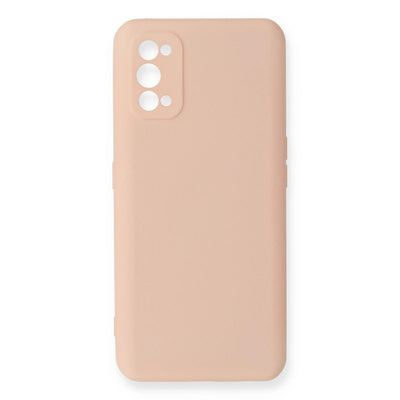 Realme 7 Pro Kılıf Nano İçi Kadife Silikon - Pudra
