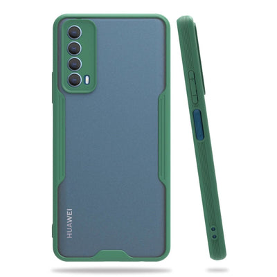 Huawei P Smart 2021 Kılıf Platin Silikon - Yeşil