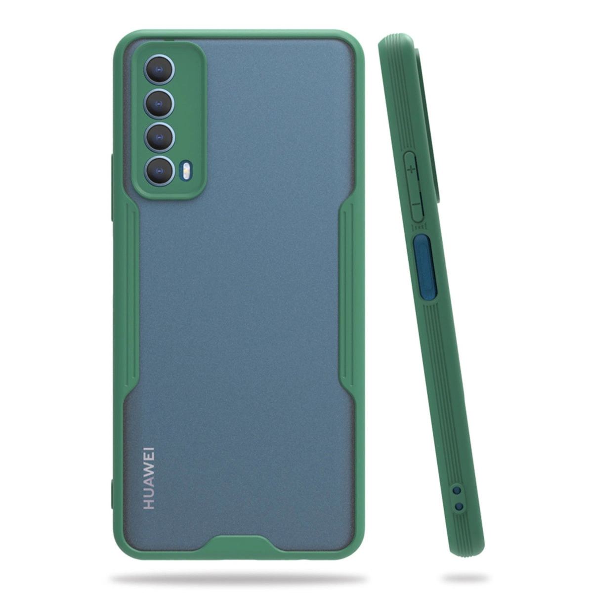 Huawei P Smart 2021 Kılıf Platin Silikon - Yeşil