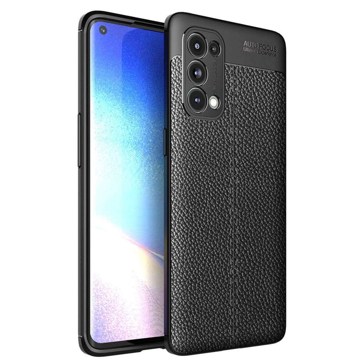 Oppo Reno 5 Pro Kılıf Auto Focus Kapak - Siyah