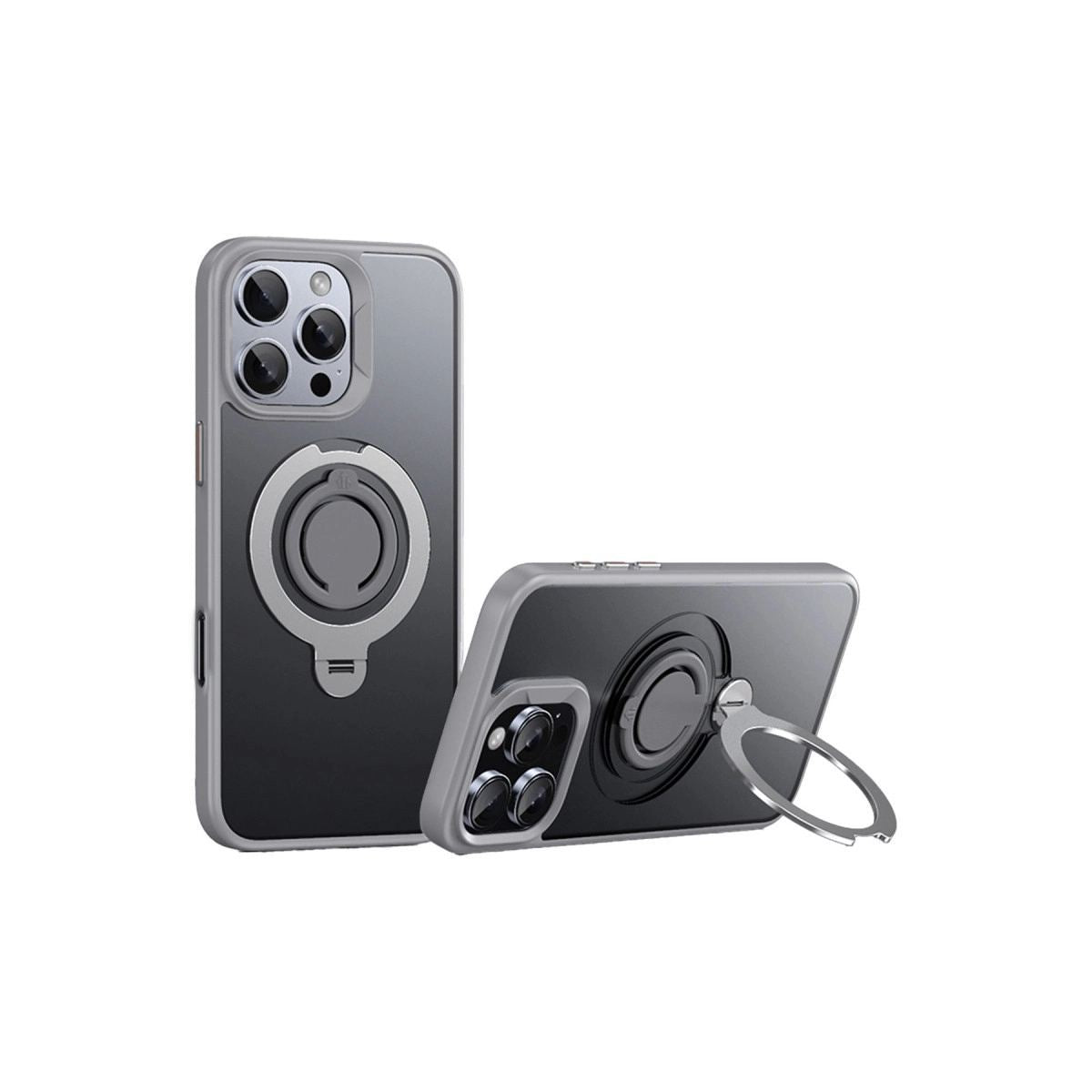Joko Apple İphone 16 Pro Avatar 360 Dönen Magsafe Kapak - Titan Gri