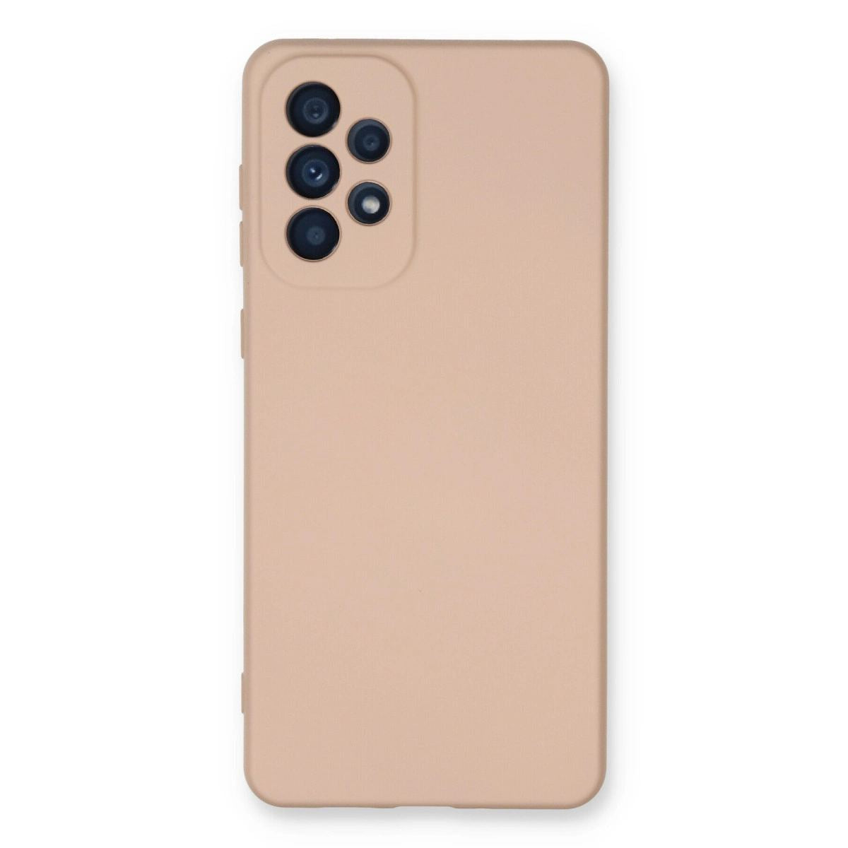 Samsung Galaxy A33 5g Kılıf Nano İçi Kadife Silikon - Pudra