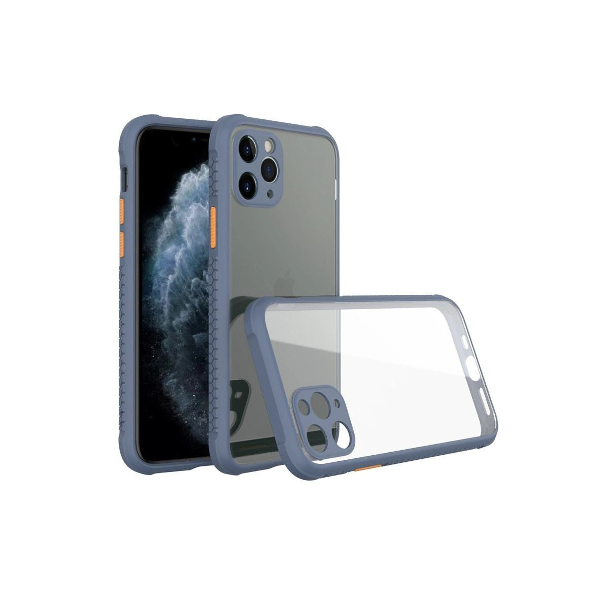 Apple İphone 11 Pro Kılıf Miami Şeffaf Silikon - Gri