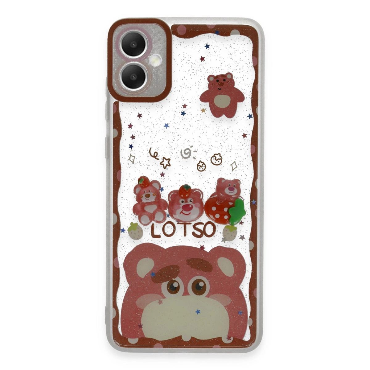 Samsung Galaxy A05 Kılıf Sweet Desenli Silikon Kapak - Pembe