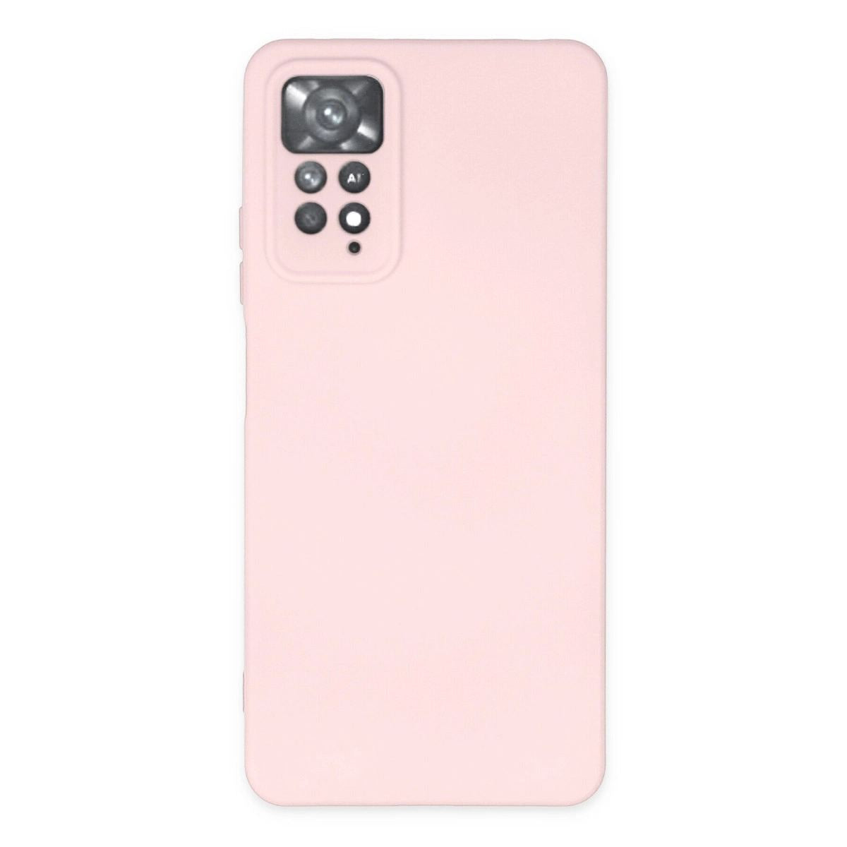 Xiaomi Redmi Note 11 Pro Kılıf Nano İçi Kadife Silikon - Pudra