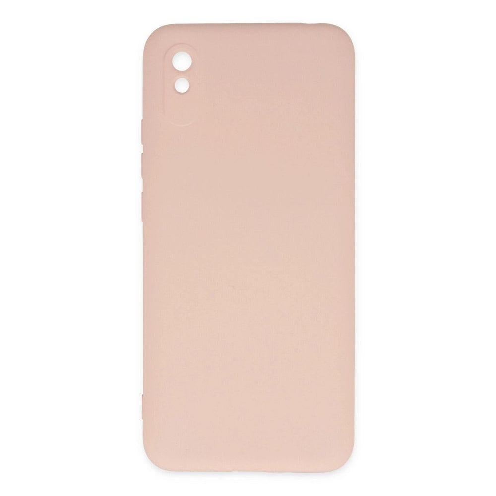 Xiaomi Redmi 9a Kılıf Nano İçi Kadife Silikon - Pudra