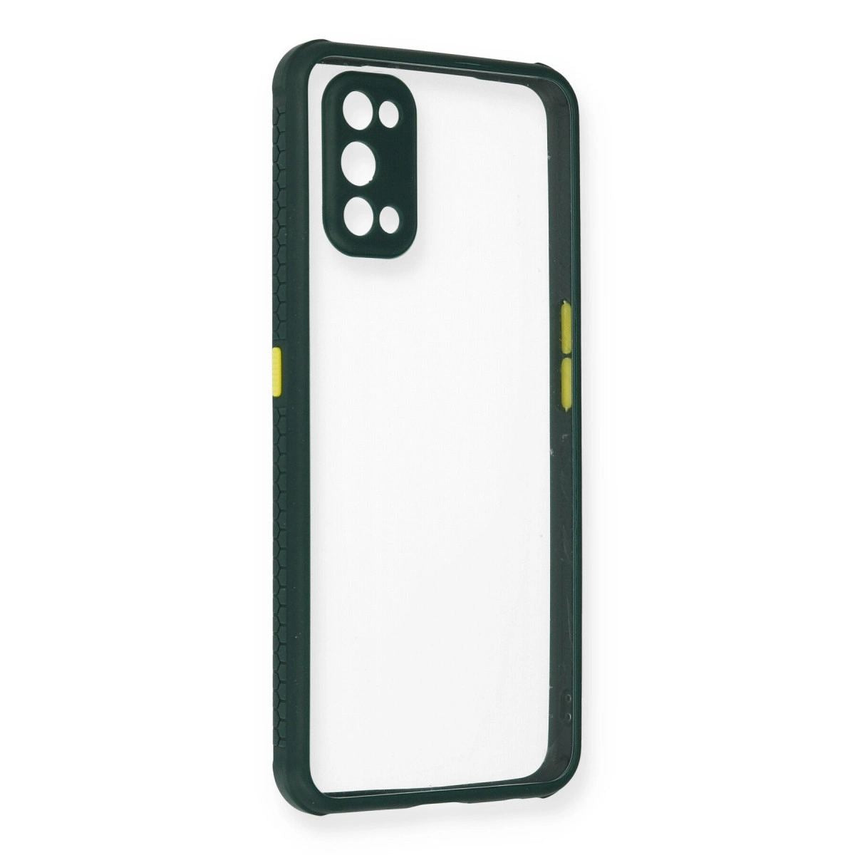 Realme 7 Pro Kılıf Miami Şeffaf Silikon - Koyu Yeşil
