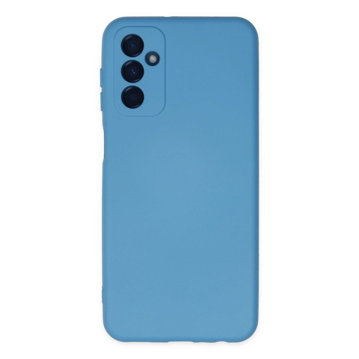 Samsung Galaxy M23 Kılıf Nano İçi Kadife Silikon - Mavi