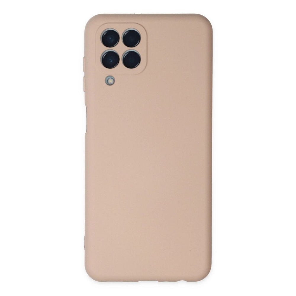 Samsung Galaxy M33 Kılıf Nano İçi Kadife Silikon - Pudra