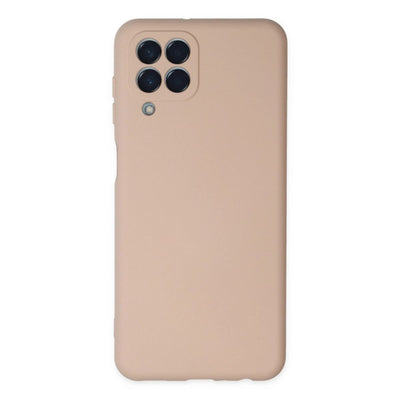 Samsung Galaxy M33 Kılıf Nano İçi Kadife Silikon - Pudra