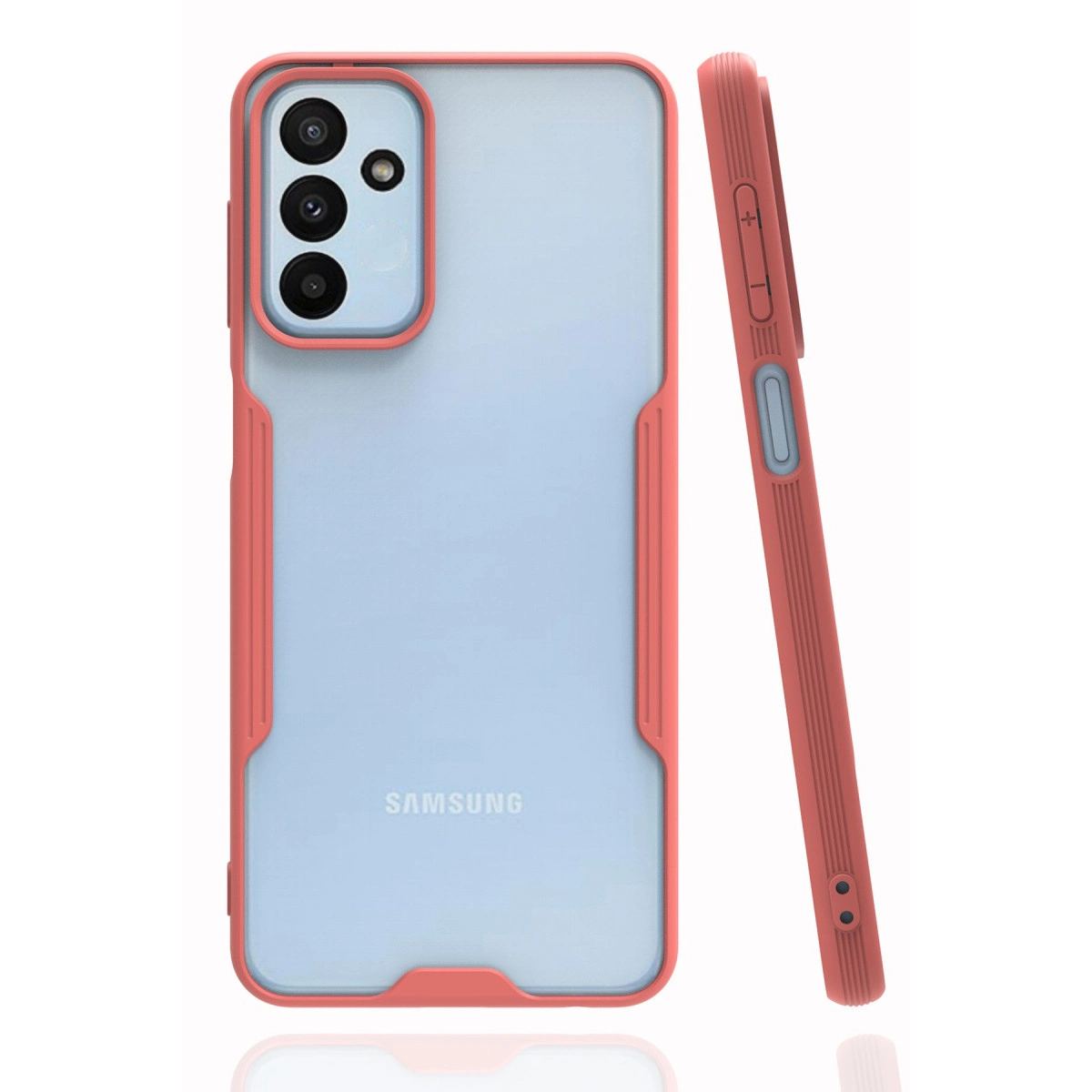 Samsung Galaxy M23 Kılıf Platin Silikon - Pembe