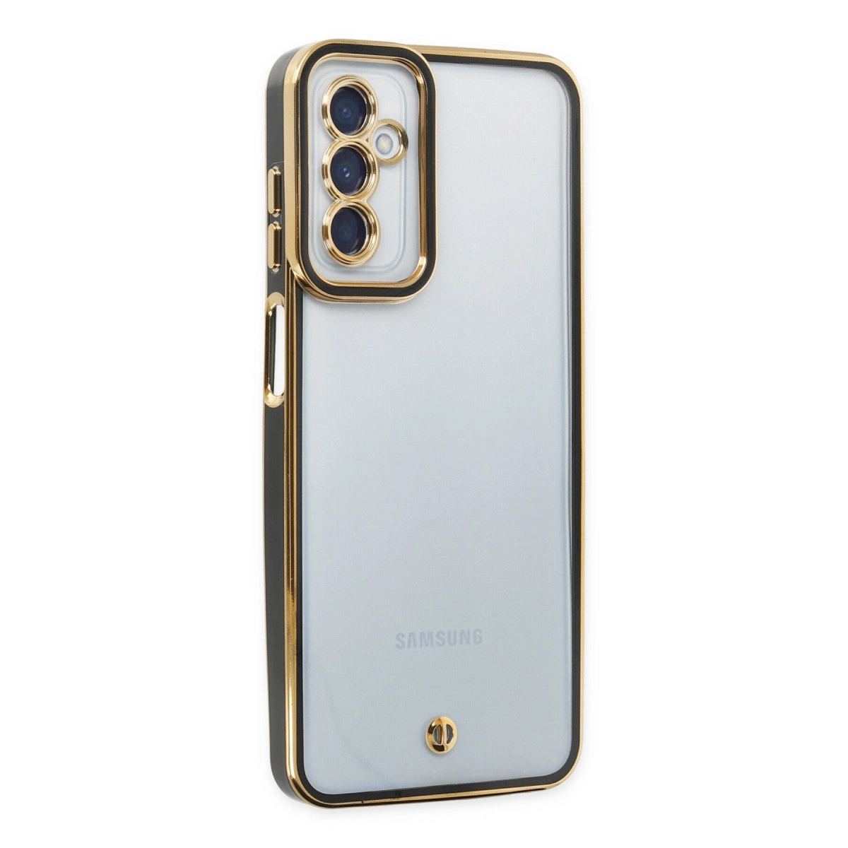 Samsung Galaxy M23 Kılıf Liva Lens Silikon - Siyah