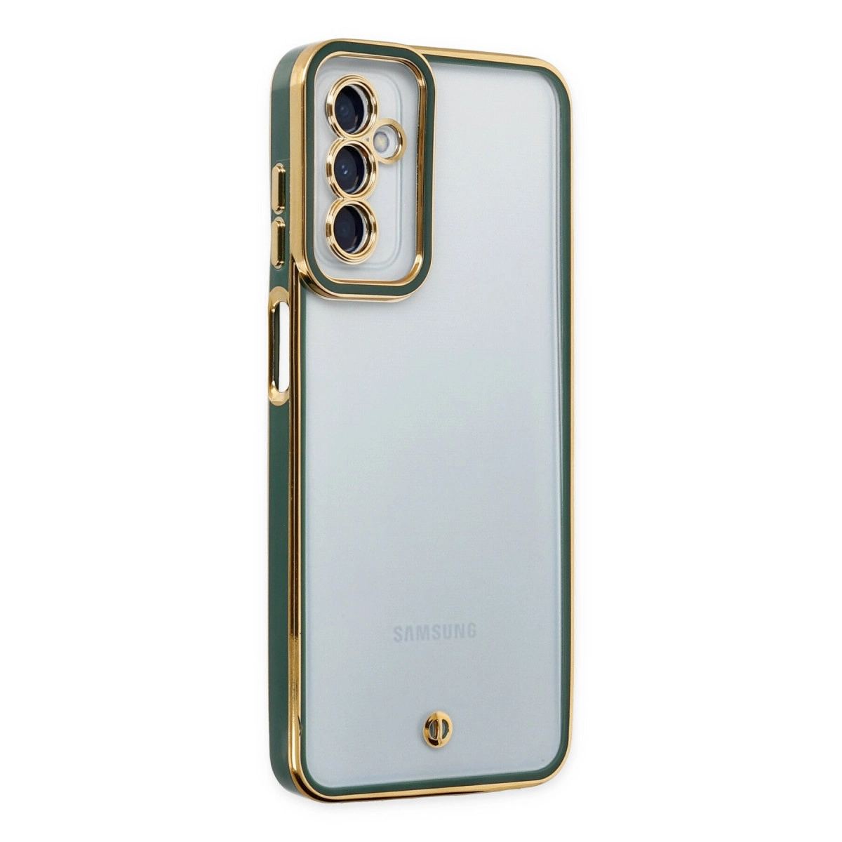 Samsung Galaxy M23 Kılıf Liva Lens Silikon - Yeşil