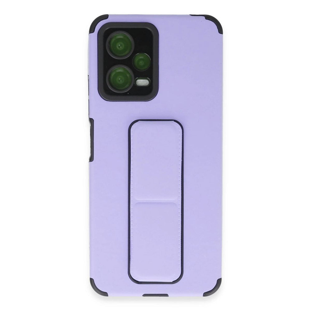 Xiaomi Poco X5 5g Kılıf Mega Standlı Silikon - Lila