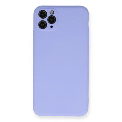 Apple İphone 11 Pro Max Kılıf Nano İçi Kadife Silikon - Lila