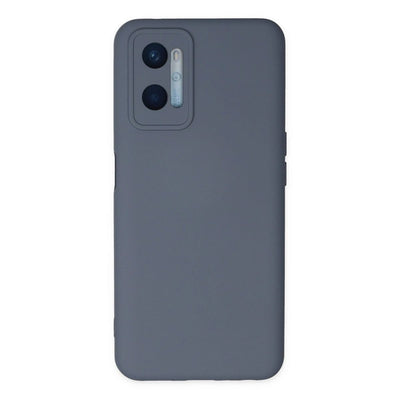 Oppo A96 Kılıf Nano İçi Kadife Silikon - Gri