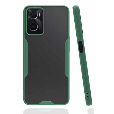 Oppo A96 Kılıf Platin Silikon - Yeşil