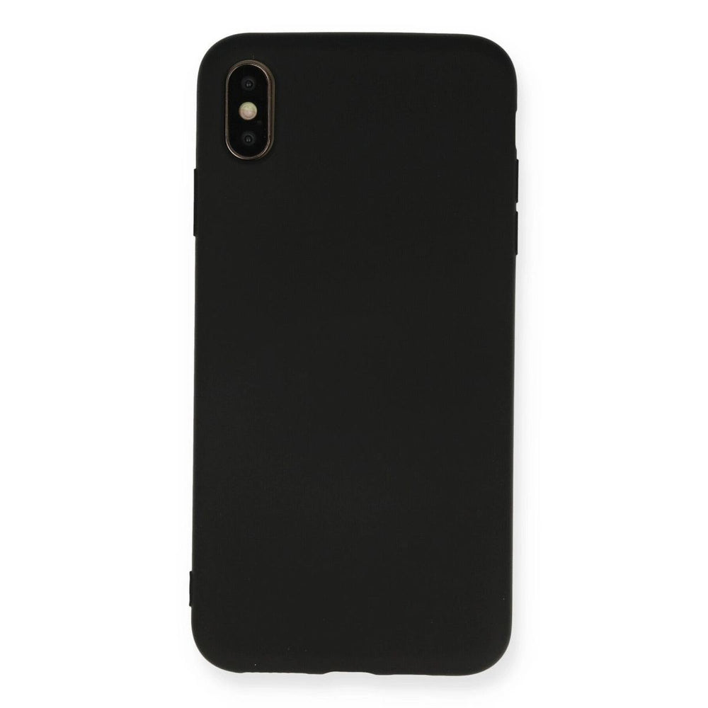 Apple İphone Xs Max Kılıf Nano İçi Kadife Silikon - Siyah