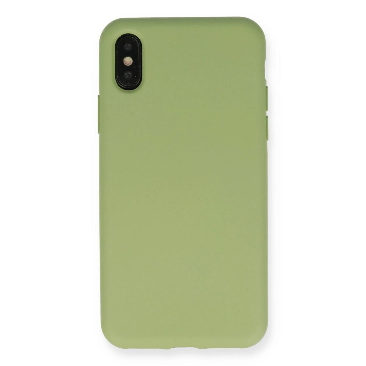 Apple İphone Xs Max Kılıf Nano İçi Kadife Silikon - Yeşil
