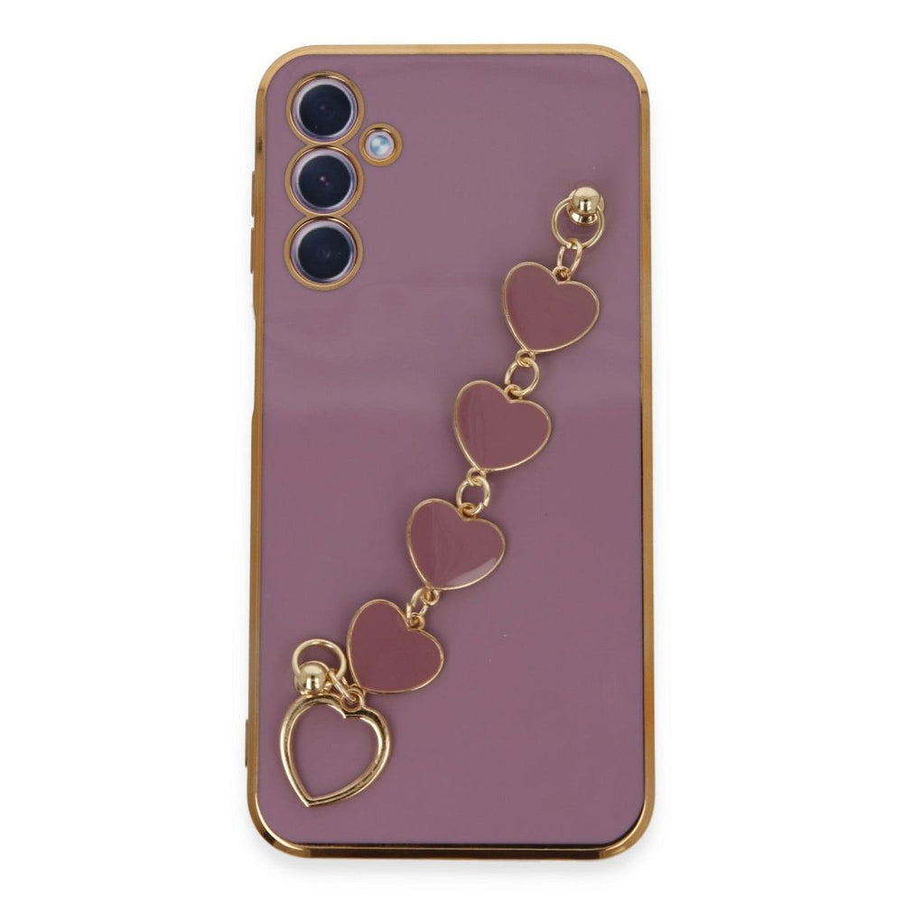 Samsung Galaxy A24 4g Kılıf Esila Silikon - Mor